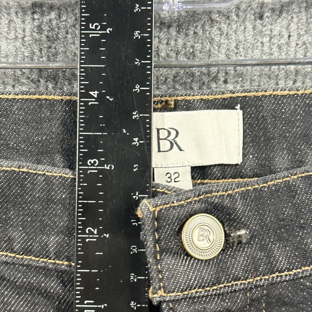 Banana Republic Jeans Mens 32x29 Black Rinse Wash Slim Stacked Bootcut - Picture 9 of 15